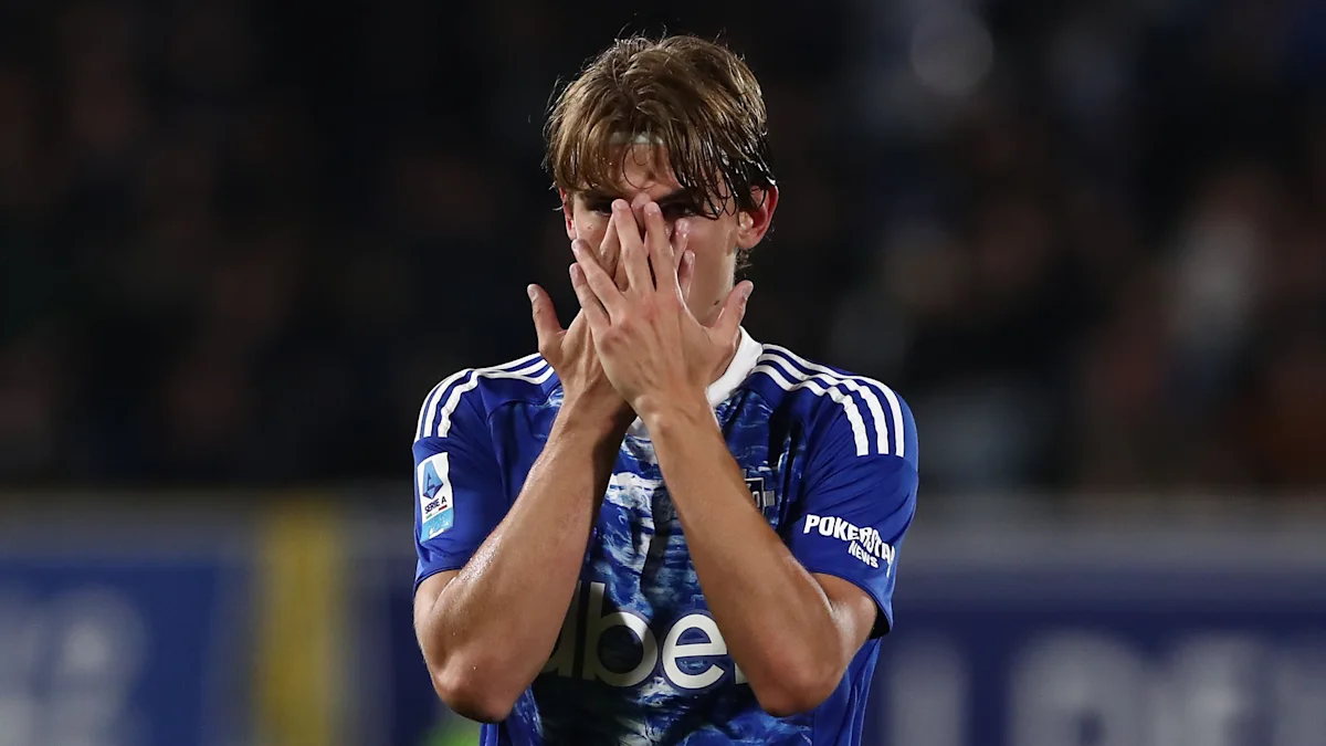 Nico Paz during the Como Champions League campaign